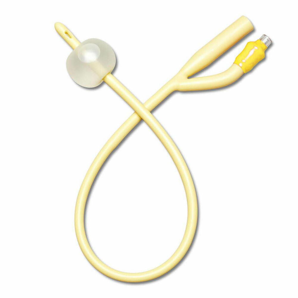 CATH,URETHRAL,FOLEY,20FR,2-WAY,SIL ELASTOMER COATED,LTX,DIS (10/BX)