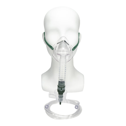 MASK,OXYGEN,AIR ENTRAINMENT,24-50 FIO2,TUBING L 7 FT (50/CS)
