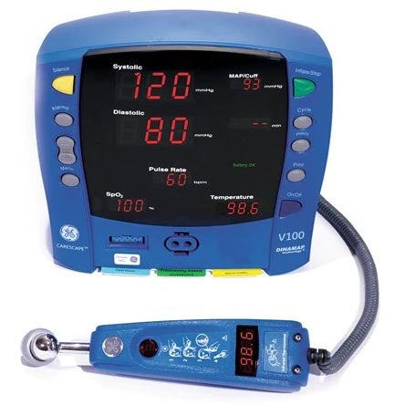 GE Carescape V100 Monitor (SPO2,NIBP,TEMP,Printer)
