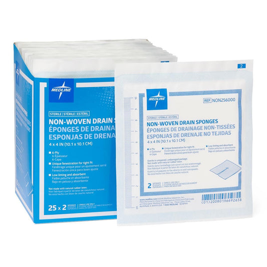 MEDLINE Non-Woven Drain Sponges NON256000