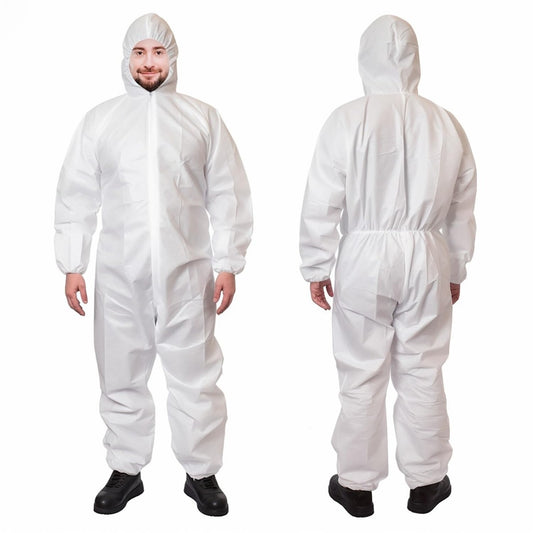 GGS Collared Polypropylene Elastic Coverall XL 2KTN2A